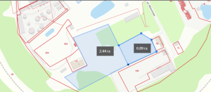 ул. Яблочкова, 12, юго-восточнее земельного участка  с  КН 64:41:411321:122, земельный участок площадью - 24431 кв.м.